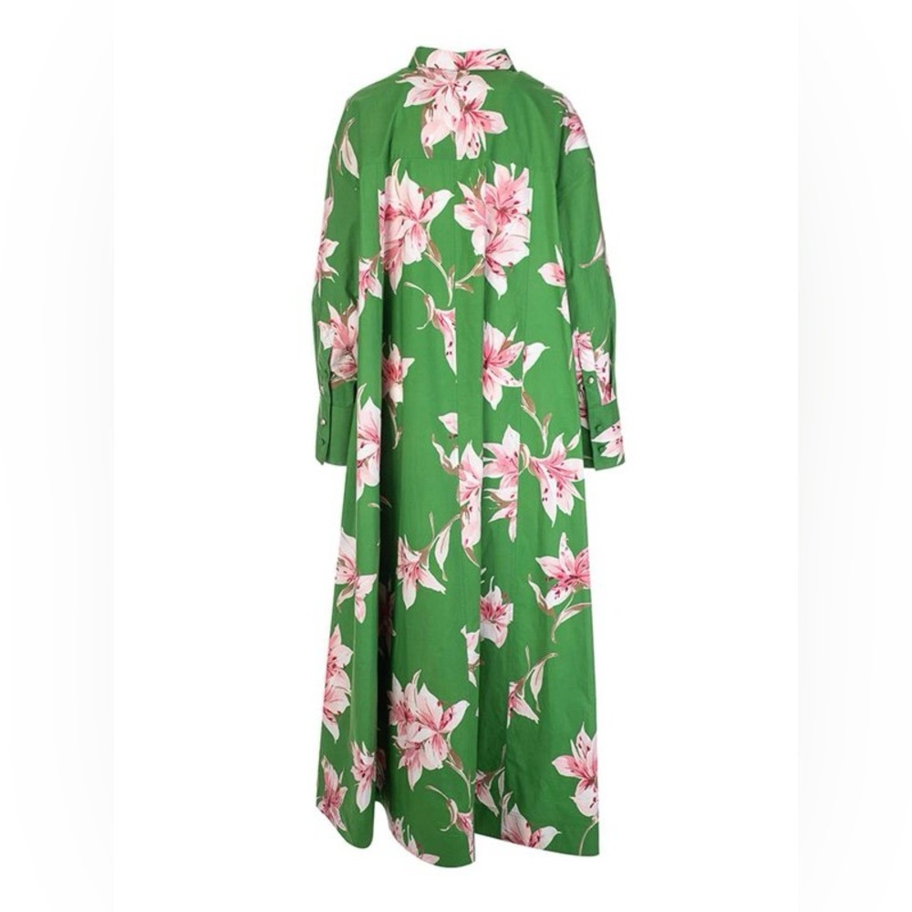 VALENTINO GARAVANI
Lilium print cotton dress in green size IT 42 - Picture 5 of 16